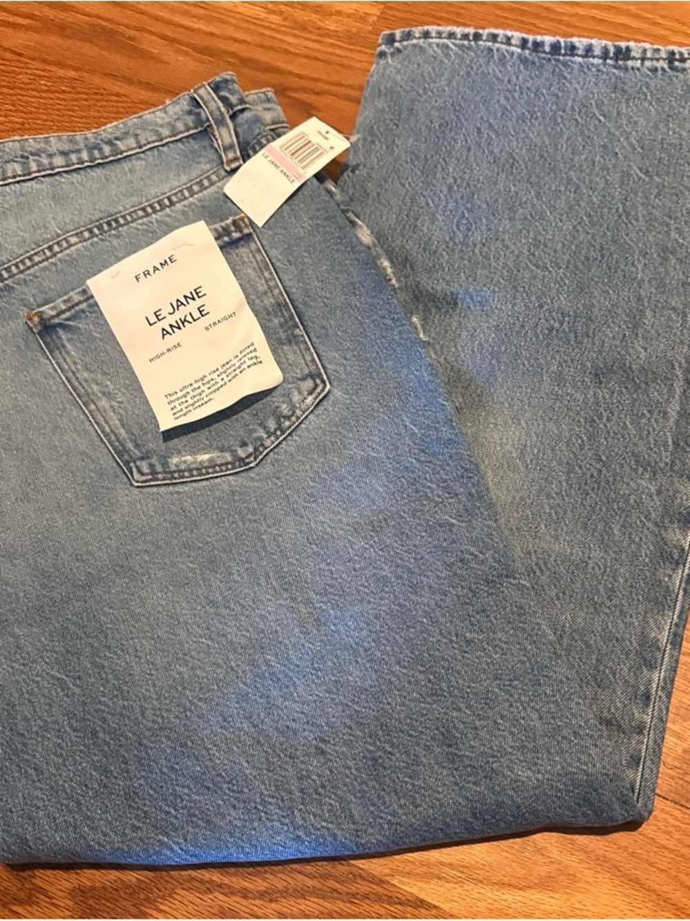 Frame Denim Le Jane Ankle Jeans - Light Wash Blue